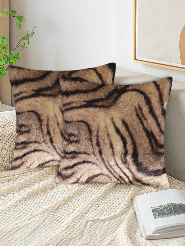 TESMARE Velvet Animal Print Cushion Cover