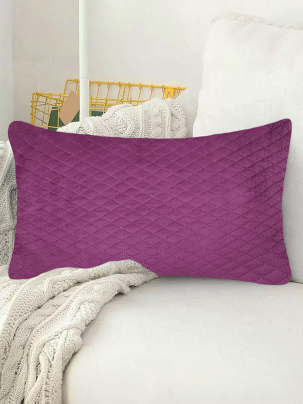 Tesmare Serenity Quilted Cushion Cover,Purple