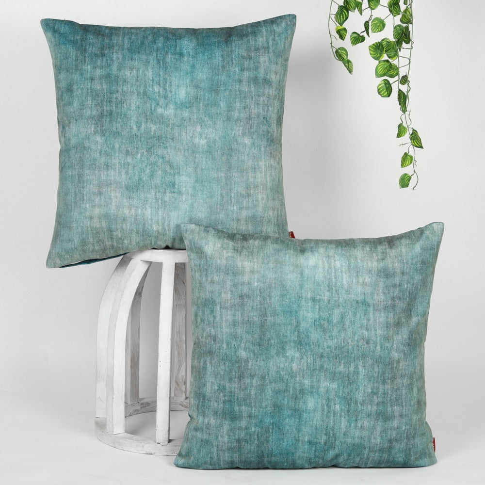 Tesmare Buy Silky Smooth Cushion Covers 24 x 24 Inch, Green , 2 Pieces