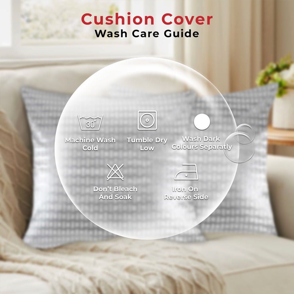 Tesmare Luxury Decorative Sofa Throw Pillow Cover for living room office, Silver