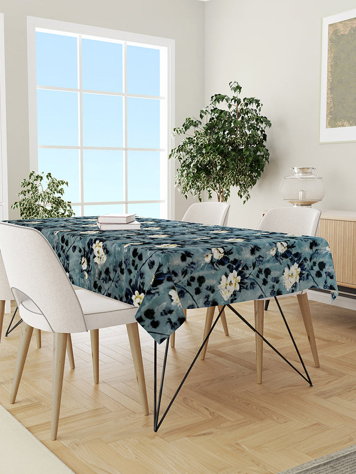 Tesmare Velvet Table Cover – Premium Plain Dining Table Cloth for 4, 6 & 6-8 Seater Tables (60, 75, 95 Inches) Tesmare