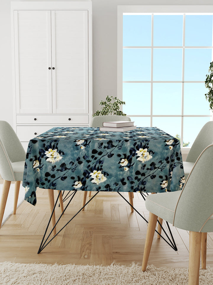 Tesmare Velvet Table Cover – Premium Plain Dining Table Cloth for 4, 6 & 6-8 Seater Tables (60, 75, 95 Inches) Tesmare
