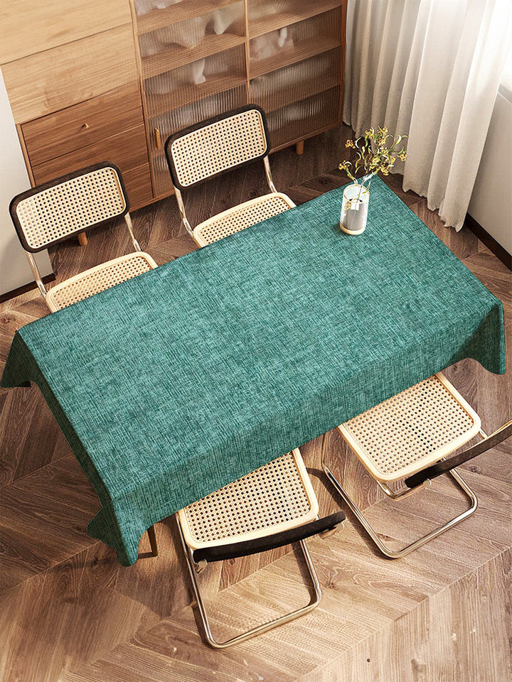 Tesmare Chenille Table Cover – Rich Textured Dining Table Cloth for 4, 6 & 6-8 Seater Tables (60, 75, 95 Inches) Tesmare