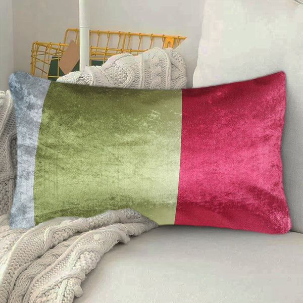 Tesmare Luxury Style Printed Decorative Stripe Sofa Throw Pillow Cover, 12x20 inches, Multicolor