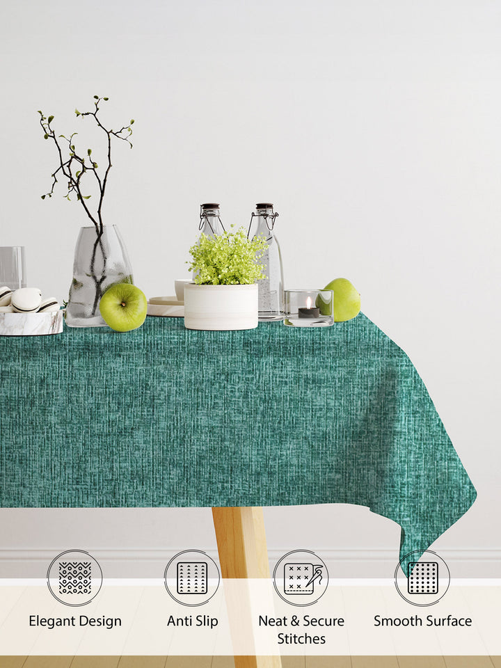 Tesmare Chenille Table Cover – Rich Textured Dining Table Cloth for 4, 6 & 6-8 Seater Tables (60, 75, 95 Inches) Tesmare