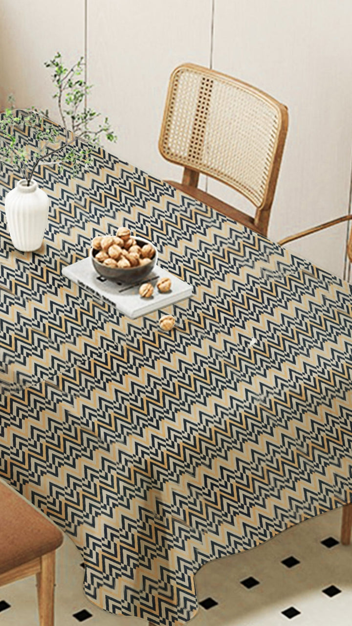 Tesmare Cotton Printed Table Cover – Soft & Stylish Tablecloth for 6-8 Seater Dining Table (95 Inch) Tesmare