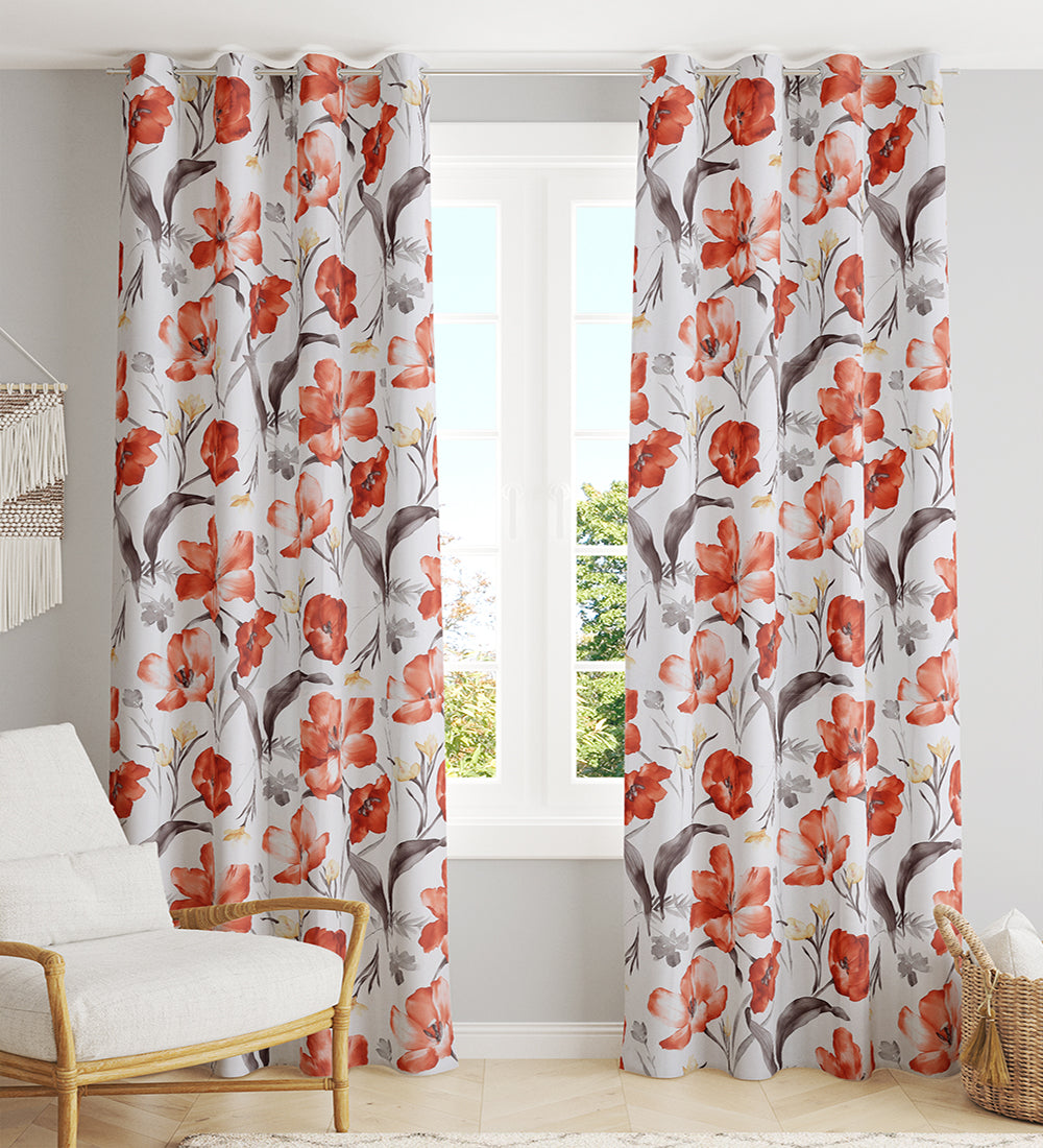 Tesmare Elegent, Ultra Smooth  Satin Curtain for  Long Door 9 ft