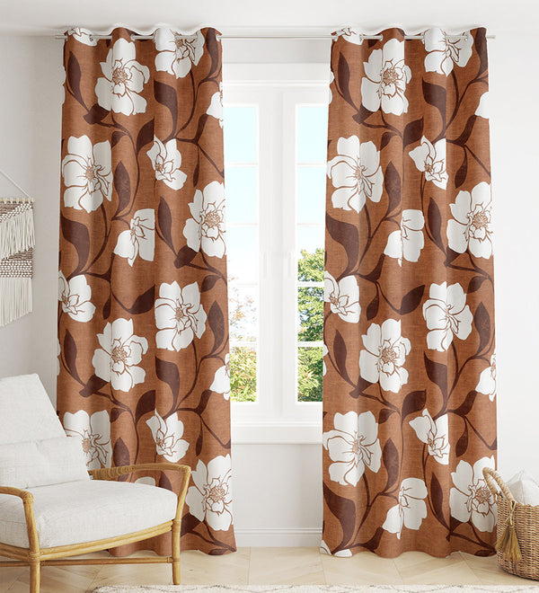 Tesmare Luxurious Parde For Bedroom, Livingroom, Drawingroom, Brown Tesmare