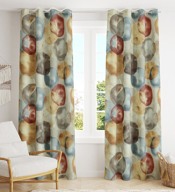 Tesmare Long Door Polyester Curtain For Bedroom, Livingroom, Mustard