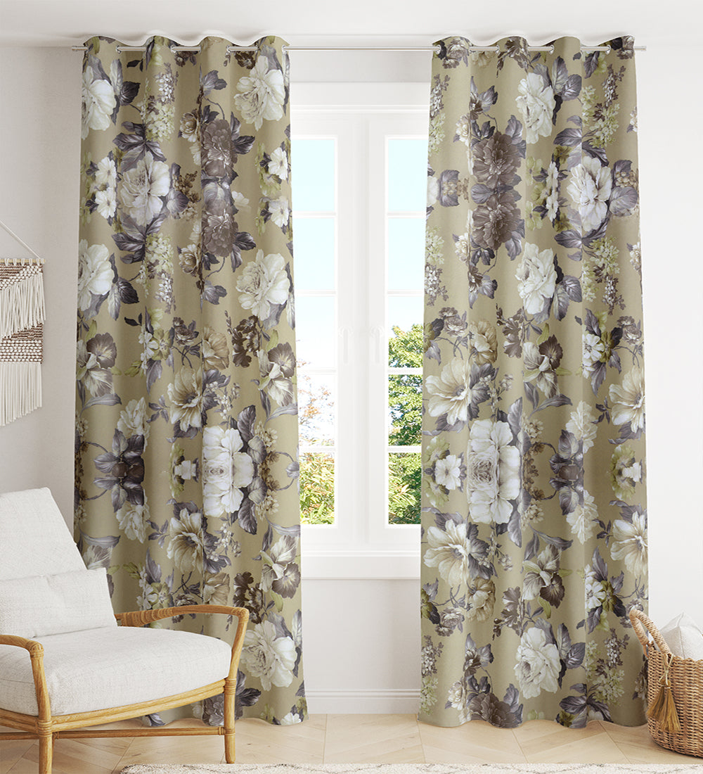Tesmare Elegent, Ultra Smooth  Satin Curtains for  Long Door 9 ft