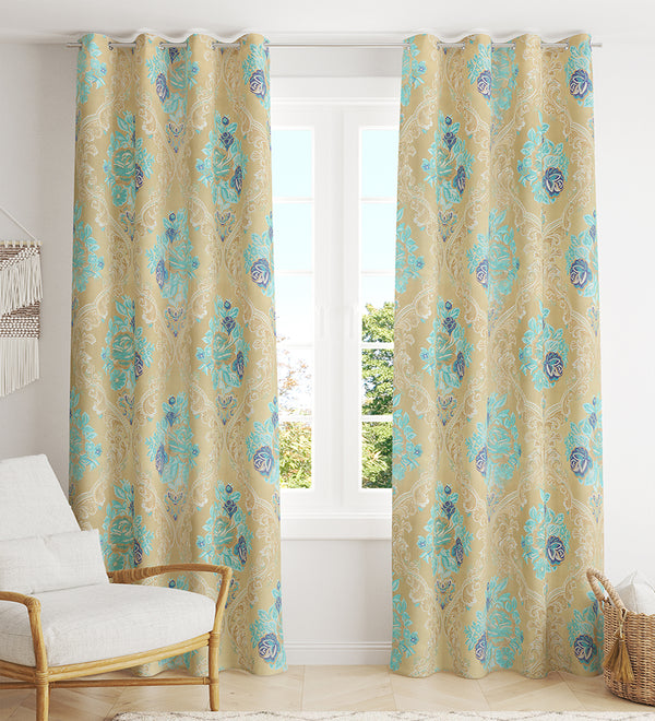 Tesmare Curtains For Long Door 9 ft, Curtains For Livingroom,Drawingroom