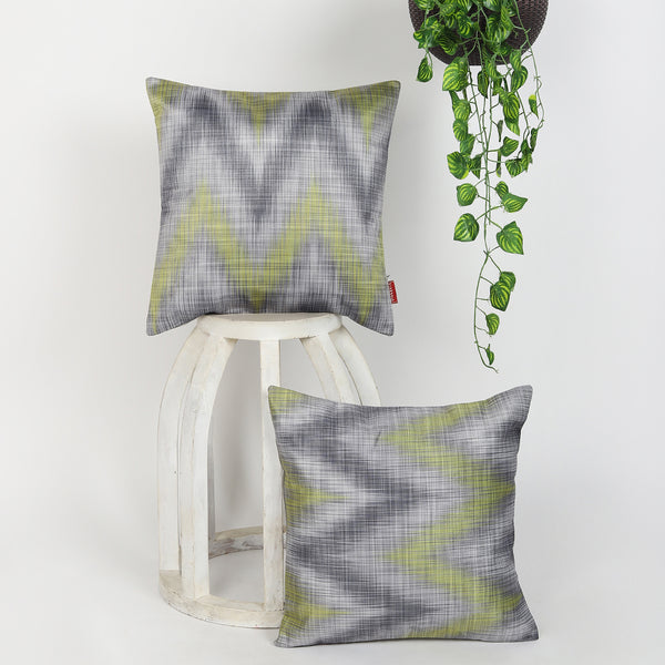 Buy Suede Velvet Cushion Covers 24 x 24 Inch/60cms x 60cms,Grey , 2 Pieces