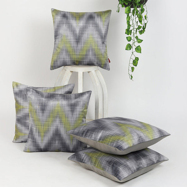 Tesmare Buy Suede Velvet Cushion Covers 16x16 Inch, Grey, 5 Pieces Tesmare