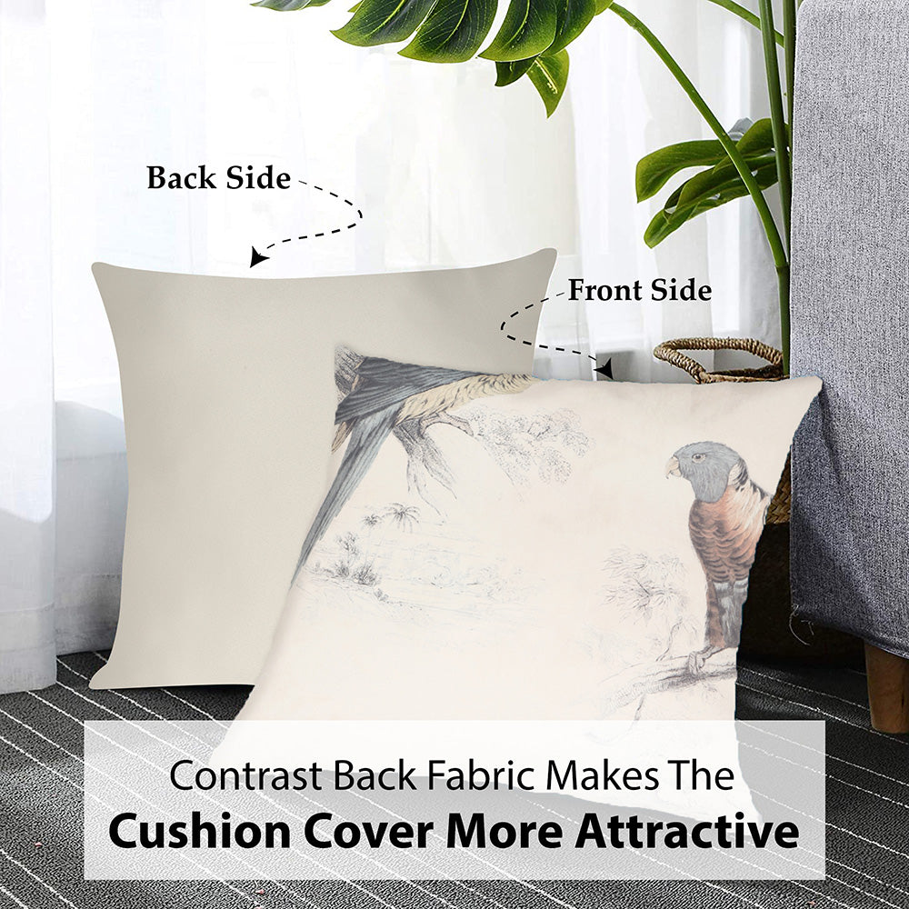 Tesmare Faux Leather Throw Pillow Covers Luxury Covers, Off white