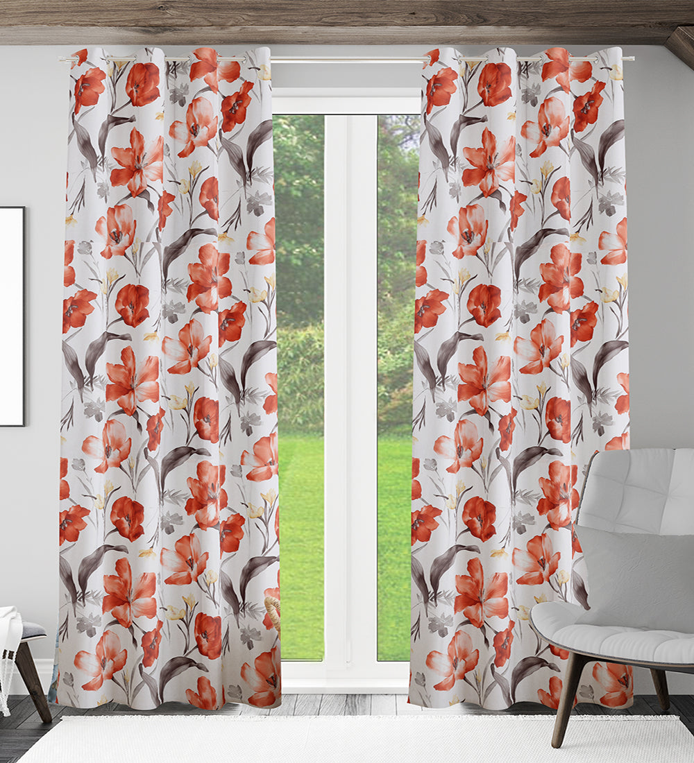Tesmare Elegent, Ultra Smooth  Satin Curtain for  Long Door 9 ft