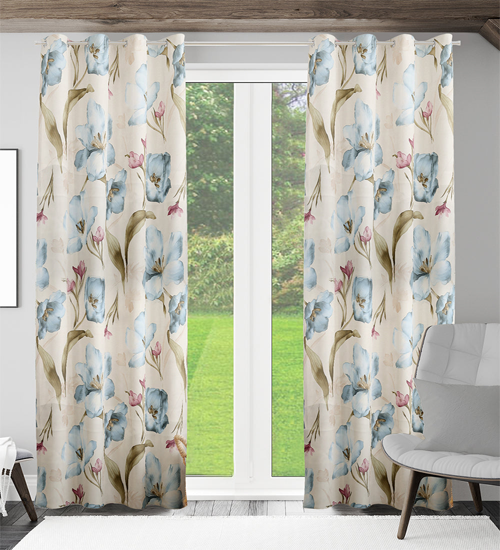 Tesmare Luxurious Polyester Curtain for Long Door, 1Peice
