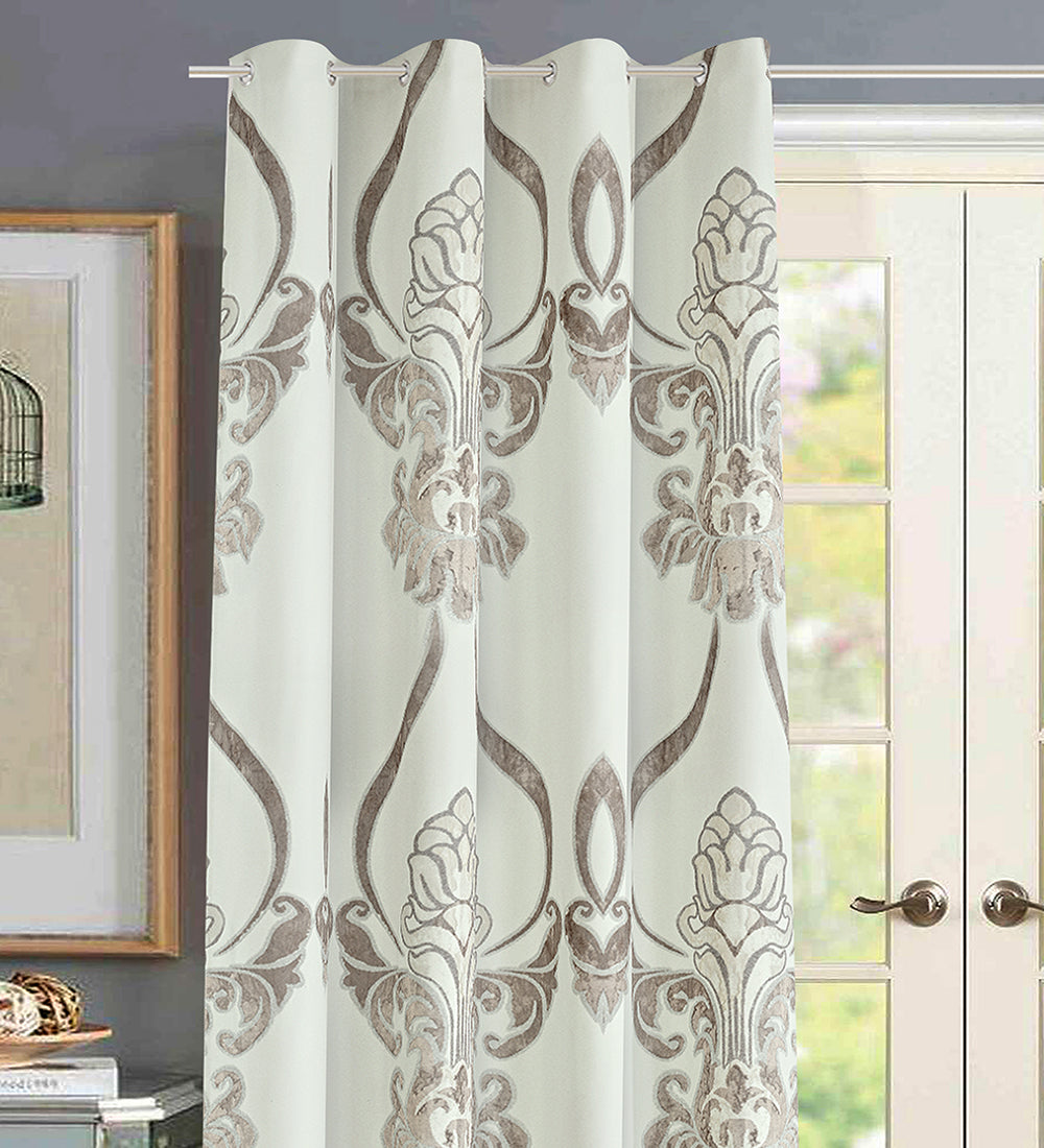 Tesmare Elegent,Ultra Smooth  Satin Curtains for Long Door,1 Piece