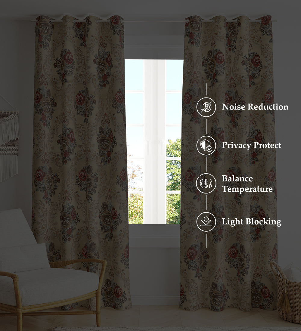 Tesmare Elegant Ultra Ultra Smooth Satin Curtains For Door