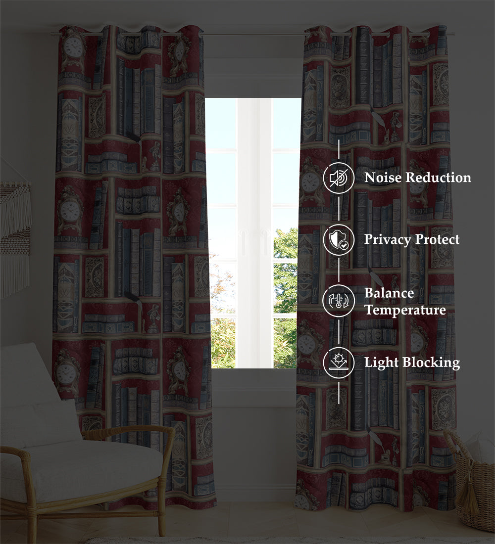 Tesmare Curtain for Bedroom, Livingroom, Drawingroom, Maroon,1 Piece