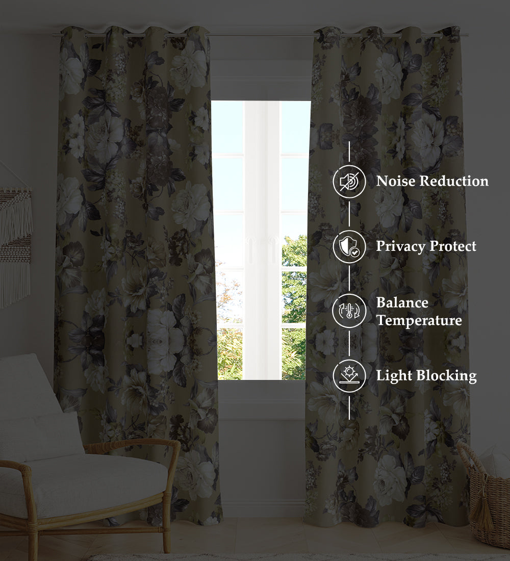 Tesmare Elegent, Ultra Smooth  Satin Curtains for  Long Door 9 ft