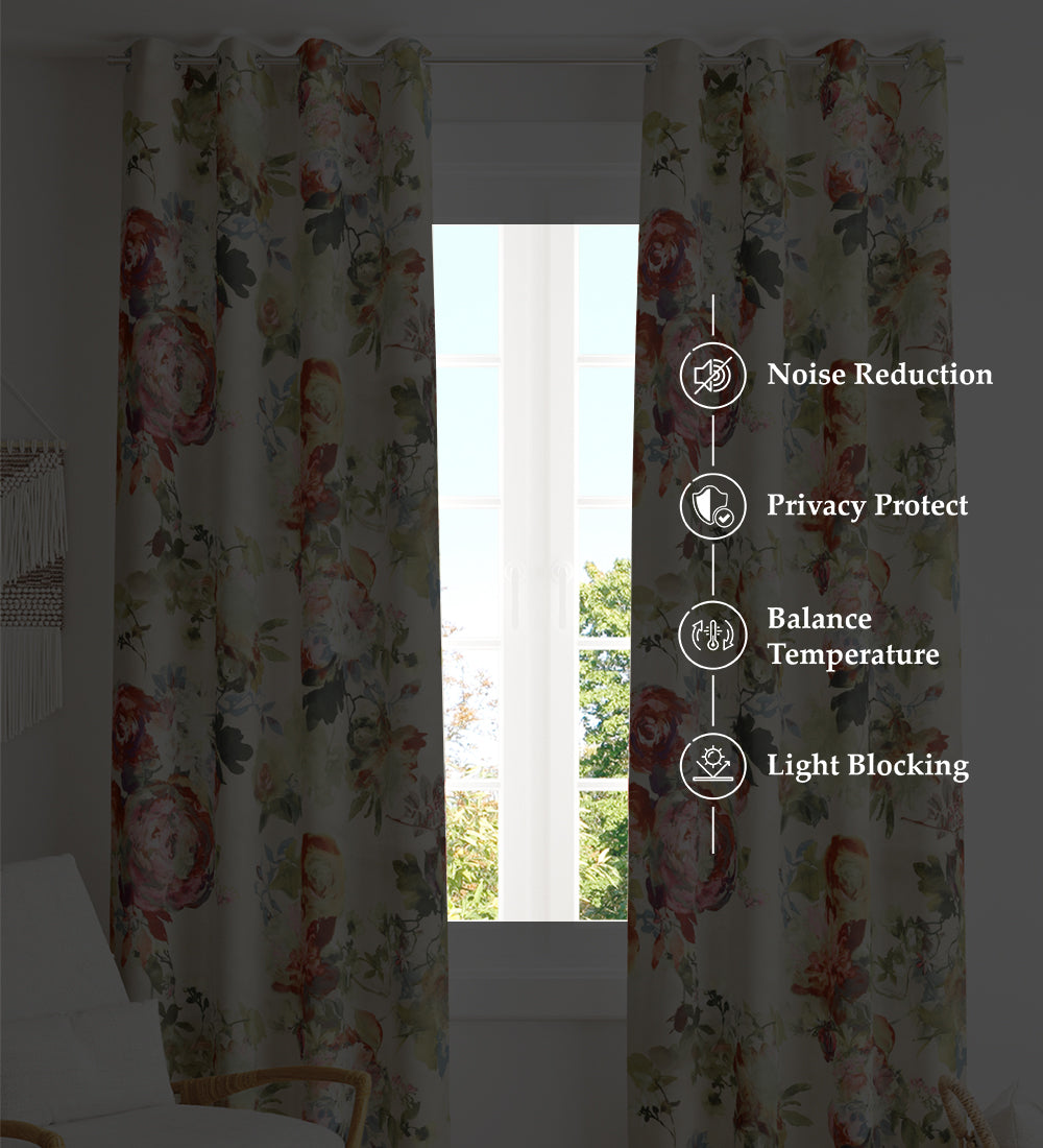Tesmare Luxurious,Ultra Smooth Polyester Curtain for Long Door 9 ft