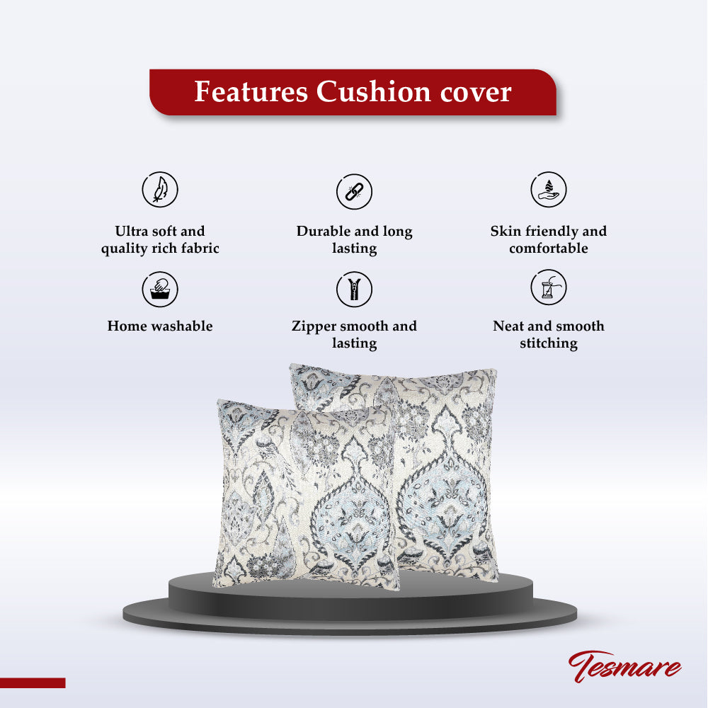 Tesmare Soft Sofa Cushion Cover Pillow Decor,Off White