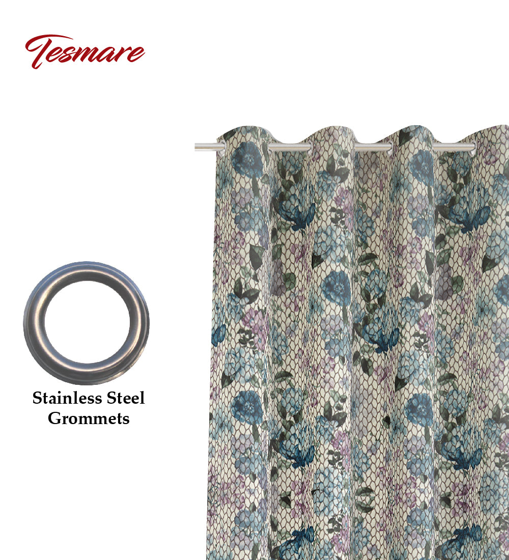 Tesmare Curtains for Long Door 5ft, for Bedroom, Livingroom,Drawingroom