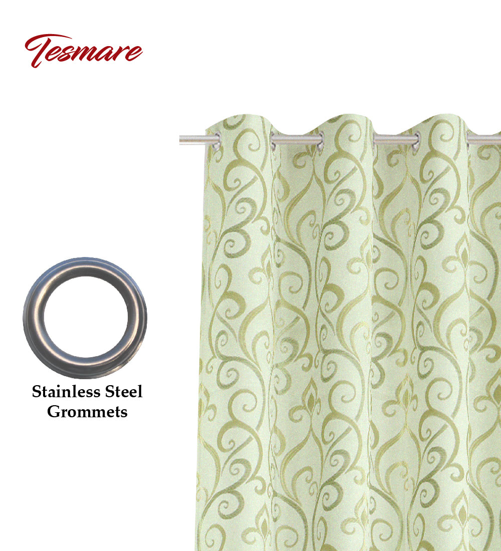 Tesmare Long Door/Door/Window Silk Blend Curtain for Bedroom,1Peice
