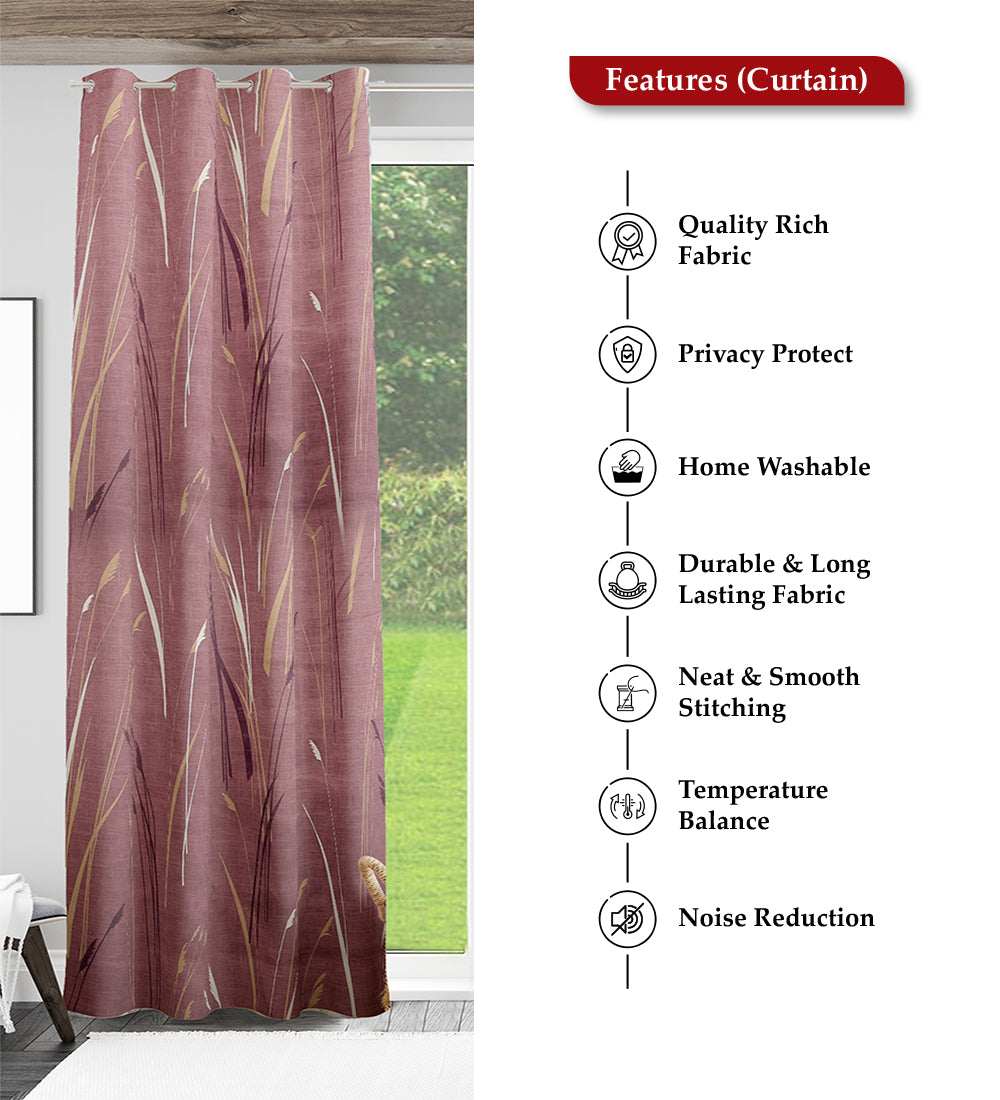 Tesmare Luxurious,Satin Weave Polyester Curtain for Long Door 9 ft
