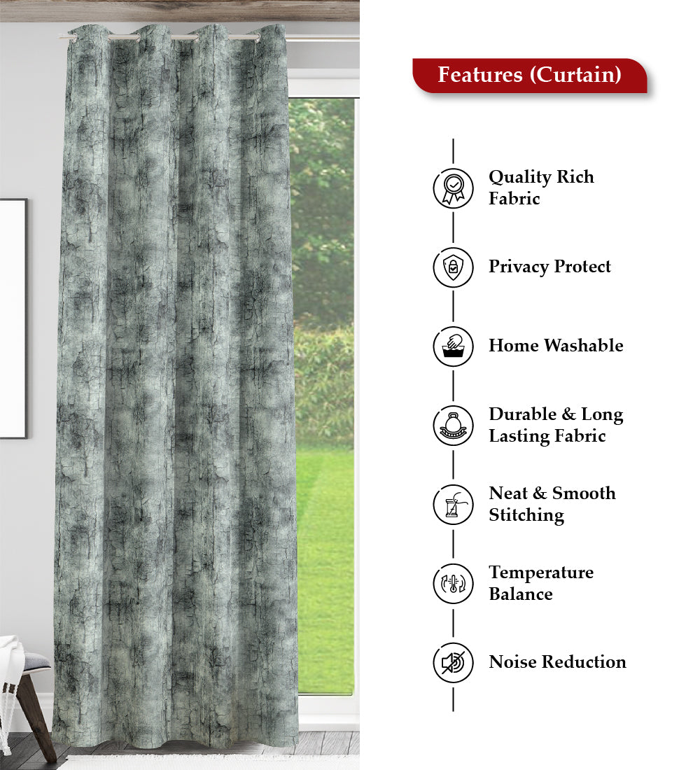  Tesmare Thermal Insulated 100% Blackout Long Door Eyelet Velvet Curtain