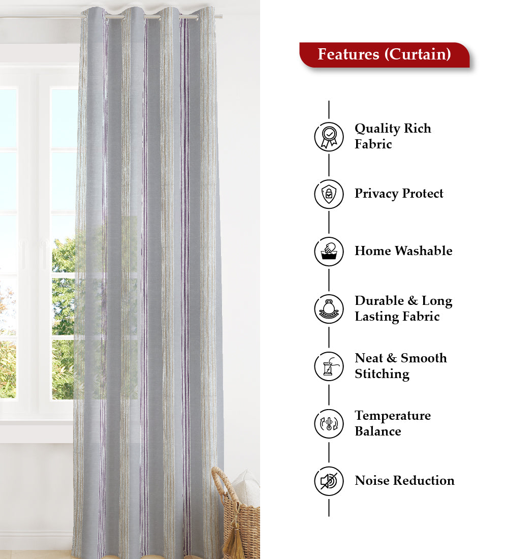 Tesmare Elegent Curtains for Bedroom, Livingroom, White,1 Piece