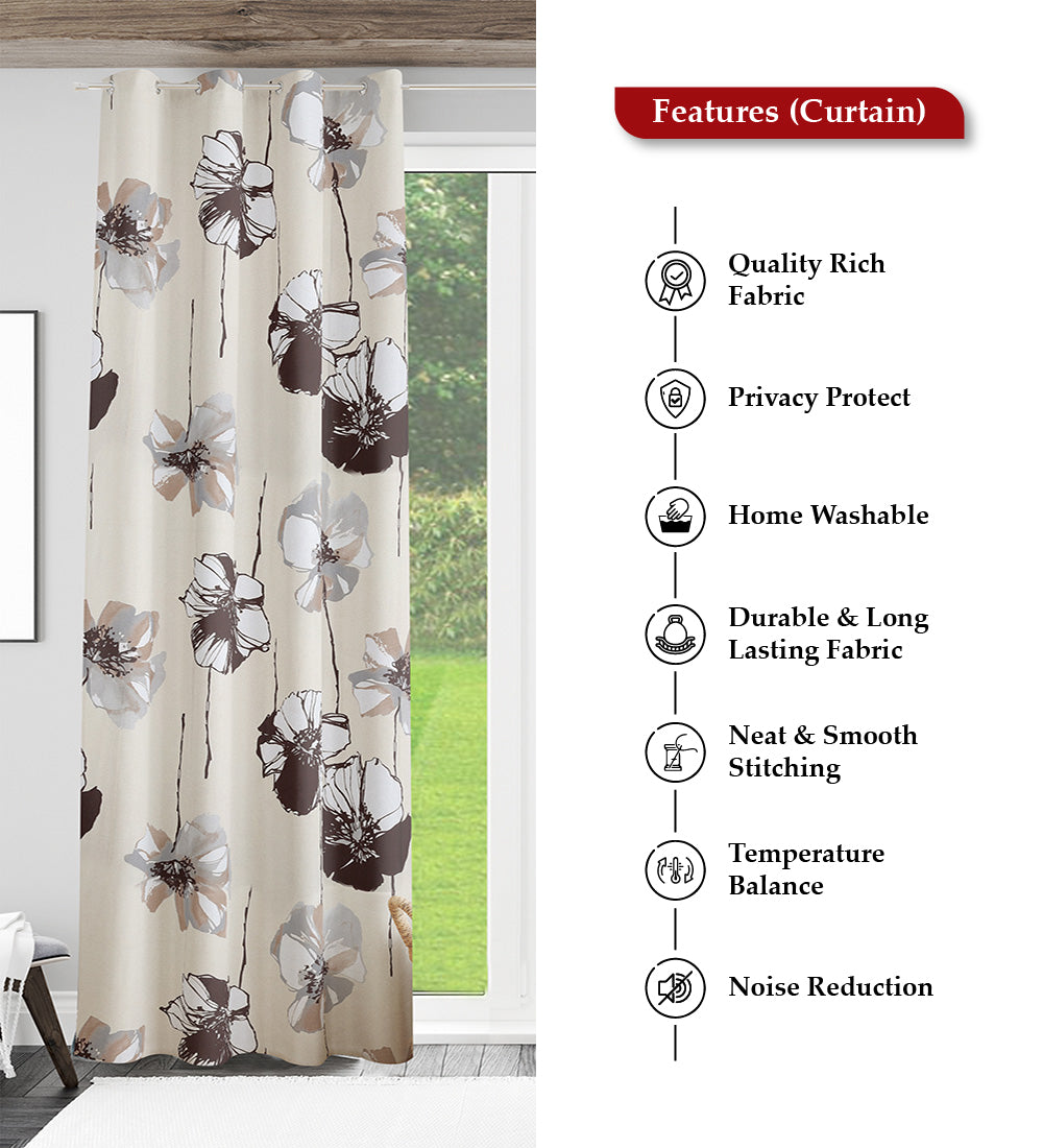 Tesmare Elegent, Ultra Smooth  Satin Curtain for Door , 1Peice