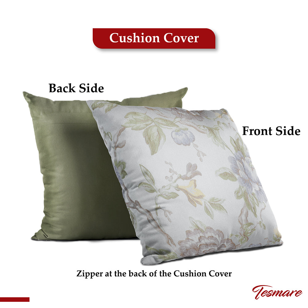 Tesmare Jacquard Throw Pillow Covers, Cushion Cover Pillow Decor,Green