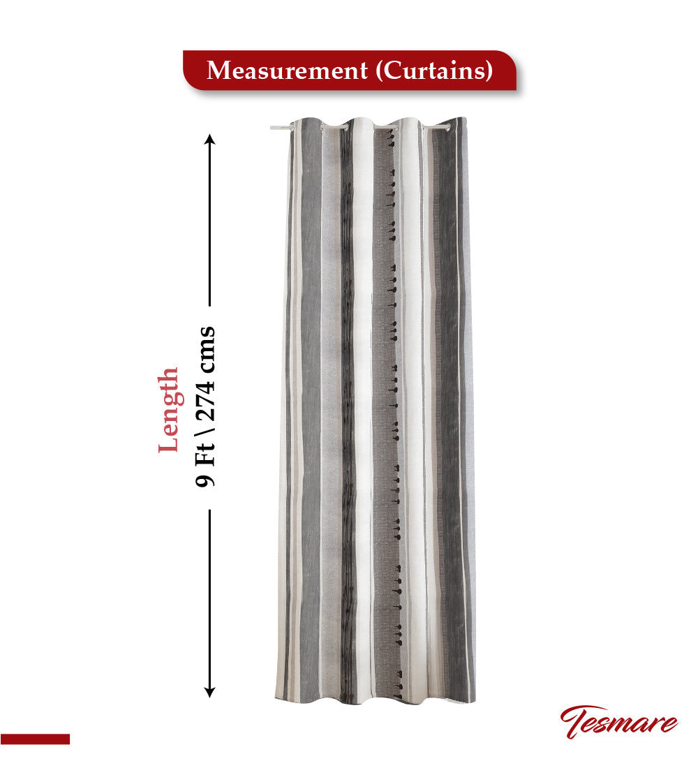Tesmare Ultra Smooth  Satin Curtain for Long Door 9 ft