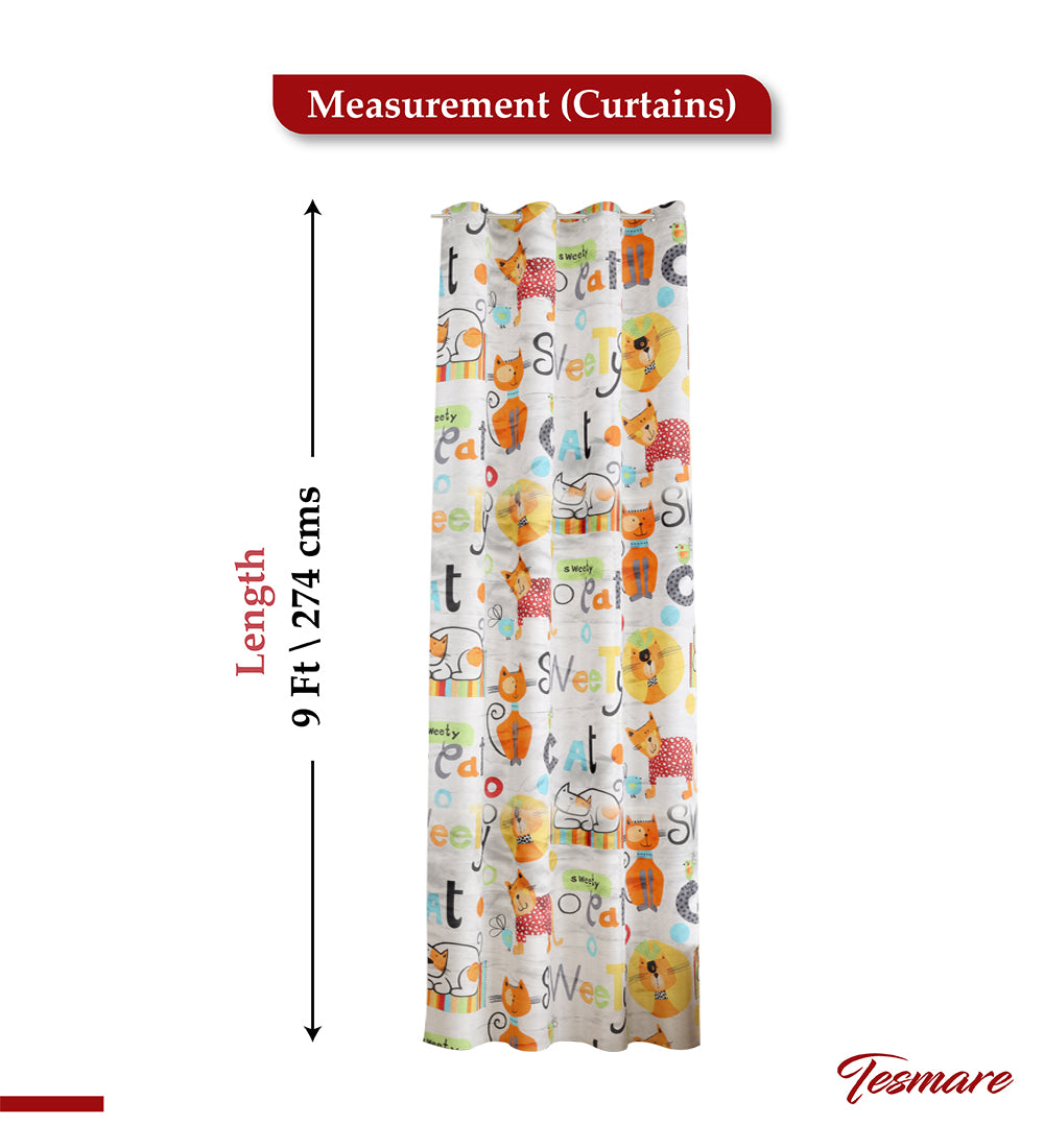 Tesmare Curtains for Bedroom, Livingroom, Drawingroom, Off White