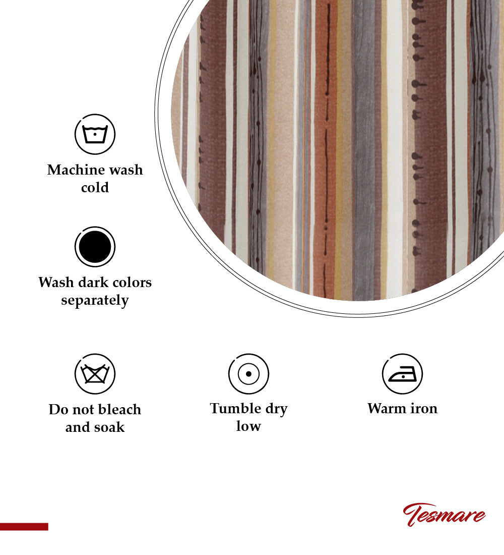 Tesmare Luxurious Parde for Bedroom, Livingroom, Drawing Room, Brown