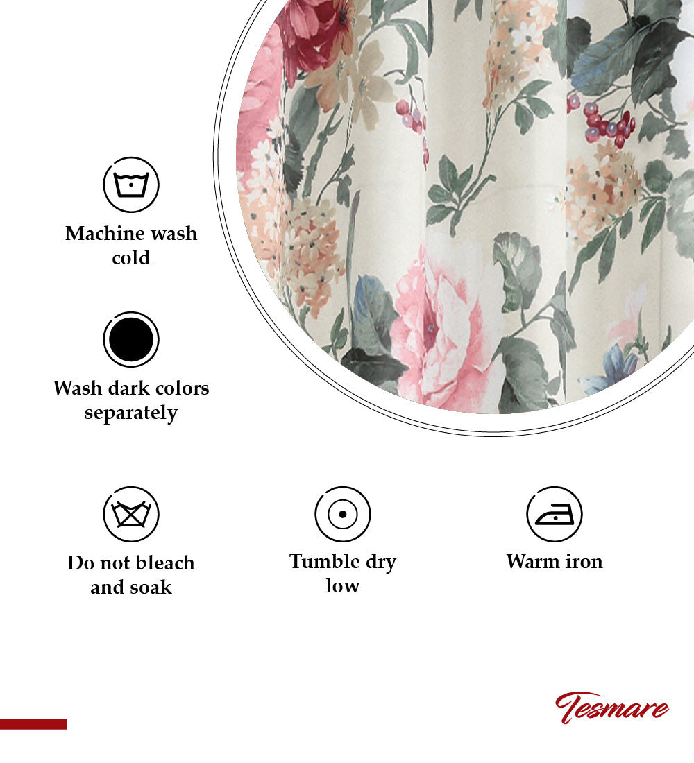 Tesmare Elegent, Ultra Smooth  Satin Curtain for Door, 1Peice