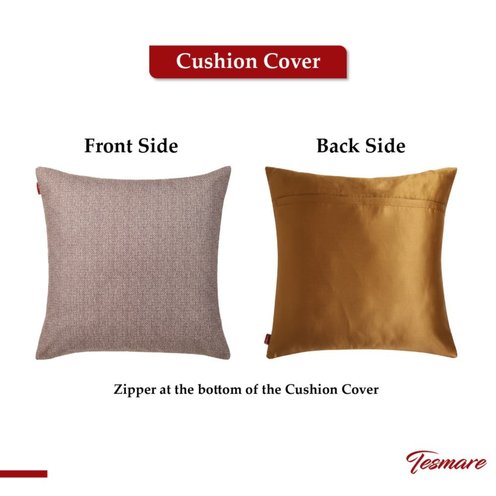 Buy Brown Velvet Cushion Covers 24 x 24 Inch,Brown , 2 Pieces