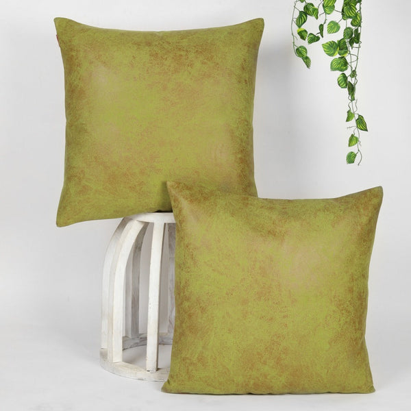 Velvet Cushion Covers, Green, 2 Pieces Tesmare