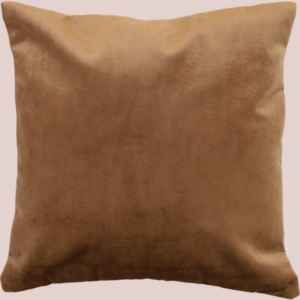 Tesmare Quality Rich and Printed Cushion Cover, Brown, 5 Pieces