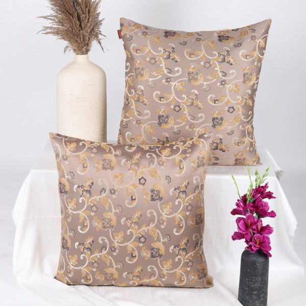 Tesmare Silky Smooth Cushion Covers 24 x 24 Inch,Brown, 2 Pieces Tesmare