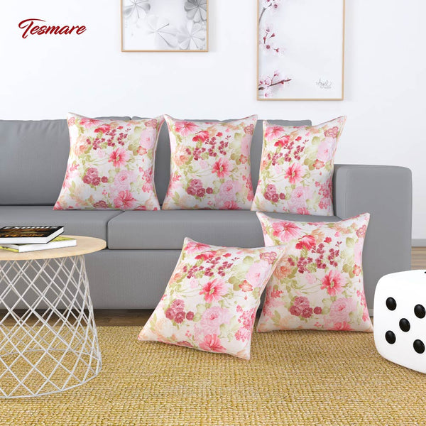 Buy Cushion Cover Online- Pack of 5, 16 x 16 Inch