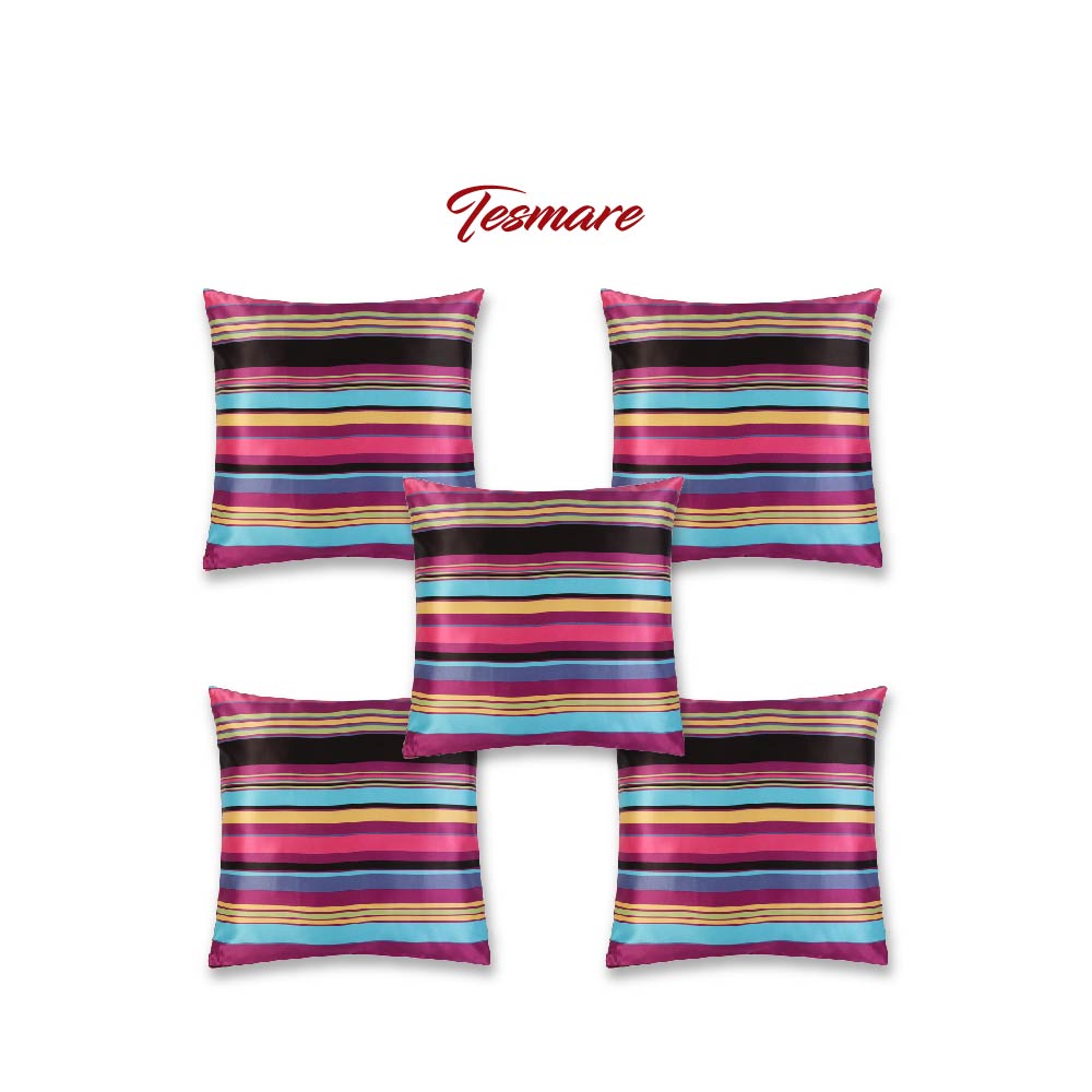 Tesmare Buy Cushion Cover Online Pack of 5, 16 x 16 Inch