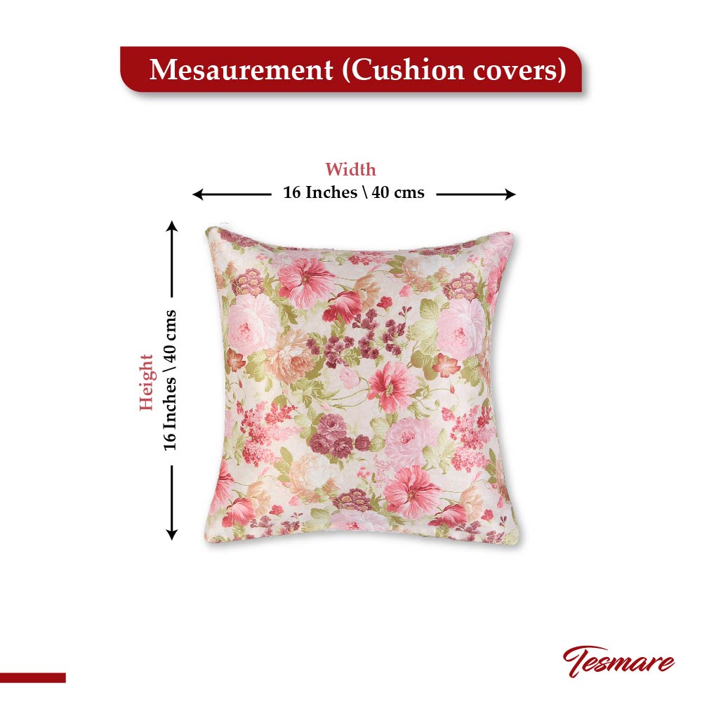 Buy Cushion Cover Online- Pack of 5, 16 x 16 Inch