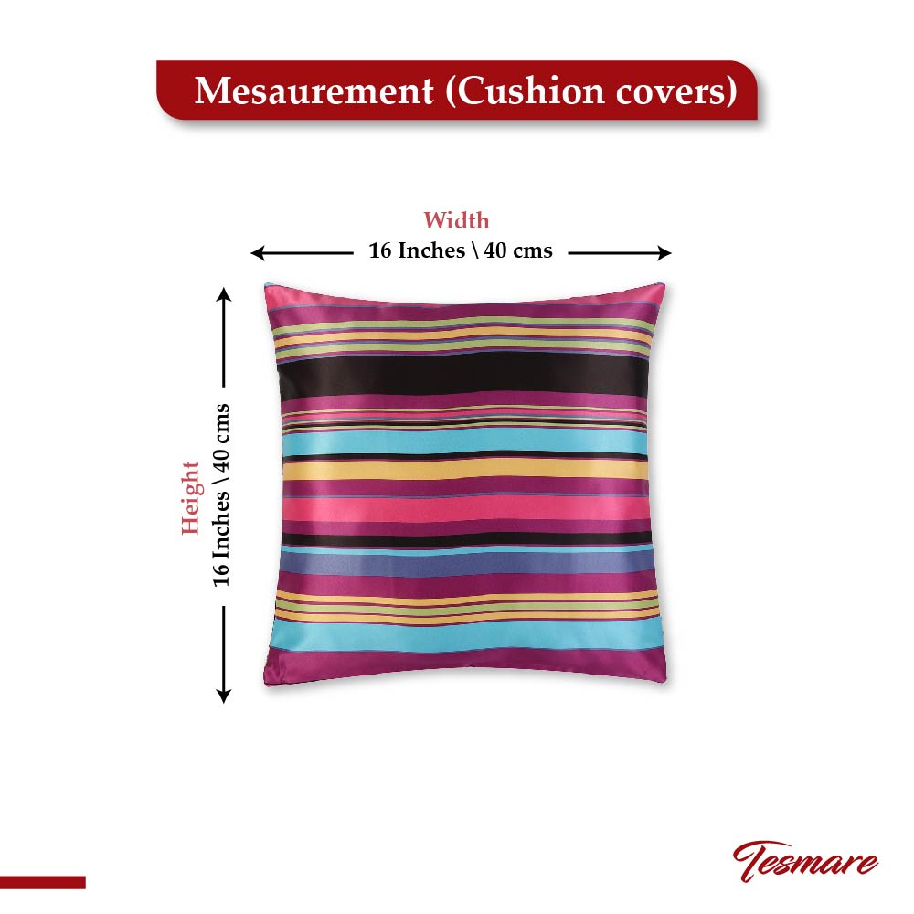 Tesmare Buy Cushion Cover Online Pack of 5, 16 x 16 Inch